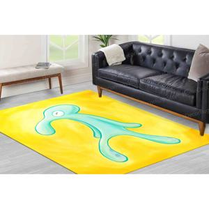 Tapis imprimé : Peinture audacieuse et audacieuse de Squidward, cuisine moderne, avec tapis moelleux - Product Image 1