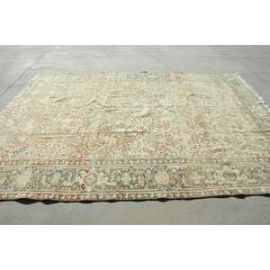 พรมขนาด 7.5x10.3 ฟุต, พรมวินเทจตุรกี, พรมลายจุดสีน้ำตาล - Product Image 2