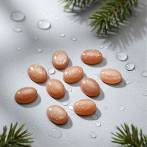 Piedras Preciosas Sueltas de Piedra Lunar Melocotón Natural, Cabujón Ovalado, en Tamaños Variados, para Fabricación de Joyería, Suministro al por Mayor para Exportación - Product Image 5