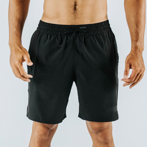 Shorts de sport pour hommes, coupe droite, légers, séchage rapide, respirants, en polyester, pour entraînement et fitness, taille élastique, personnalisables OEM - Product Image 2