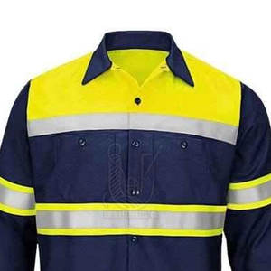 Chemise de sécurité à manches longues haute visibilité, classe 2 ANSI, imperméable, réfléchissante, vêtements de travail haute visibilité, logo pour la construction, la sécurité routière - Product Image 4