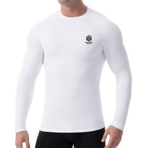 Camisetas de Compresión Personalizadas con Tu Propio Logotipo para Hombre, Diseño Sólido, Secado Rápido, Manga Larga, Ecológicas, Spandex/Poliéster - Product Image 2