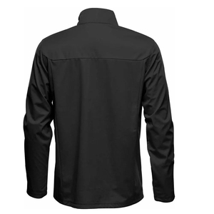 Veste softshell en polyester imperméable pour garçons coupe-vent zippé couleur unie design et logo personnalisés vente en gros - Product Image 5