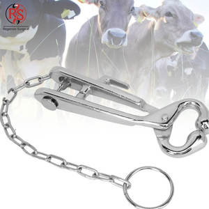 Sujetador de toros veterinario con cadena de acero inoxidable de alta resistencia - Product Image 2