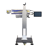 30W CO2 vliegende lasermarkeerder met hoge veiligheid voor datum- en serienummerprint