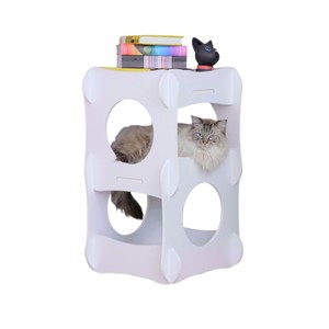 บ้านสัตว์เลี้ยงตกแต่ง AC04พร้อมแผ่นไม้ตายตัวเหมาะสำหรับห้องนั่งเล่น - Product Image 3