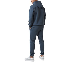 Conjunto Deportivo de Algodón/Poliéster para Hombre, Otoño, Casual, Sudadera con Capucha Vintage Lavada al Ácido, Pantalones Deportivos con Paneles y Corte Acampanado, Secado Rápido, 2026 - Product Image 5