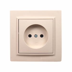 ซ็อกเก็ตฝังผนังไฟฟ้าแบบ IP22 220V ที่ทันสมัยสำหรับ16A ลาเต้พลาสติกทองแดงเคลือบมาตรฐานอียู/อังกฤษ - Product Image 1