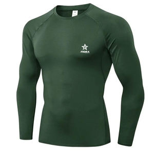 Taille personnalisée en gros hiver solide respirant ensembles de compression séchage rapide léger Fitness hommes - Product Image 1