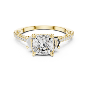 Bague en or 18 carats avec grosse pierre, modèle solitaire - Product Image 5