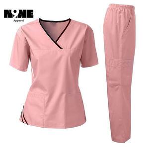 New Style Elastic Custom logo Hospital <b>Uniforms</b> <b>Scrubs</b> Medical Lab Coats Nurse <b>Uniform</b> Unisex <b>Scrubs</b> <b>Uniforms</b> Suit - Product Image 4
