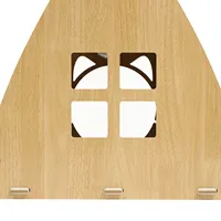 Maison pour chat d'intérieur en bois MDF du Vietnam, tunnel, meubles, triangle, abri de jeu, grattoir pour chat, zone de divertissement