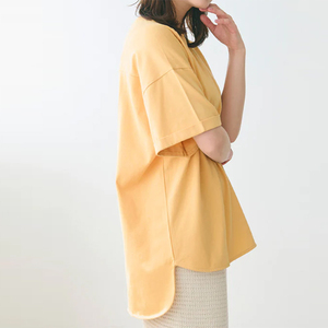 T-shirt à manches courtes d'été pour femmes de haute qualité imprimé sur mesure 100% t-shirt à col en coton avec logo personnalisé à l'avant et à l'arrière - Product Image 1