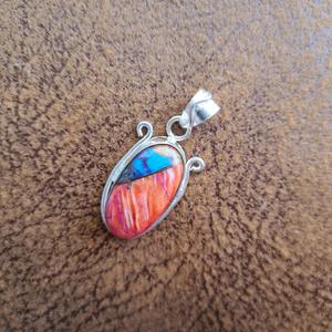 925 plata esterlina Chic compromiso encanto colgante turquesa Natural piedra preciosa bisel ajuste tecnología Chic joyería fina - Product Image 4