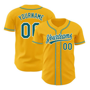 Jersey de baseball imprimé sérigraphié pour hommes vêtements de sport 100% polyester matériau respirant évacuation de l'humidité antibactérien - Product Image 6