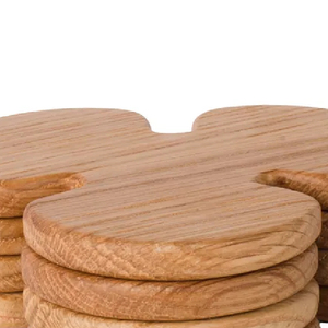 Sous-verre de haute qualité 100% bois naturel fait boisson servant sous-verre Acacia sous-verre en bois fabrication acheter fournisseur indien - Product Image 4