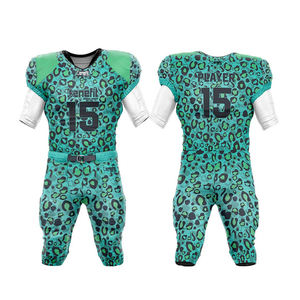 Hauts de football américain respirants de qualité supérieure 100% Polyester vêtements de football américain entraînement des jeunes maillot de football américain - Product Image 1