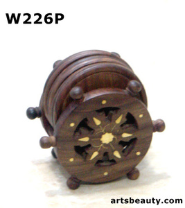 Sous-verres en bois à forte demande Fournitures de stockage décoratives pour la maison et le bureau Vente chaude pour les ustensiles de cuisine - Product Image 5