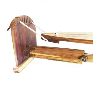 Plataforma de entrenamiento de equilibrio de surf de teca de 66,5 pulgadas hecha a mano, plegable, impermeable, ecológica, duradera, Unisex para fuerza central, Océano - Product Image 6