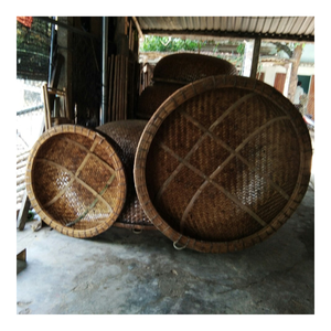 Bateau en bambou Coracle avec pagaies et siège-Bateaux en bambou circulaires à vendre - Product Image 4