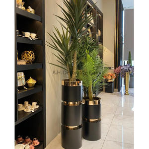 Galvanoplastie Pots de gingembre en métal doré Pièce maîtresse de mariage Vase décoratif Pièce maîtresse de fête Pot en aluminium Vases à fleurs de table - Product Image 6