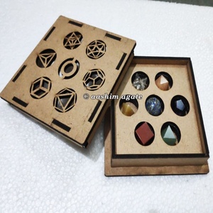 Pierres de Chakra en Quartz, Solides Platoniques, Géométrie Sacrée, Ensemble de 7 Pièces, Cristaux d'Équilibrage des Chakras, Guérison par la Pierre, Reiki, Feng Shui - Product Image 2