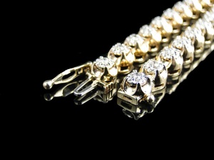 Collar de Cadena de Tenis Hip Hop Chapado en Oro con Incrustaciones de Moissanita Clásica de Diseño de Lujo, Joyería de Plata S925, Regalo para Hombre - Product Image 5