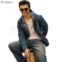 Top mode hommes vestes nouvelle dernière vente chaude fantaisie décontracté classique élasticité Denim manteau jean hommes veste pour homme