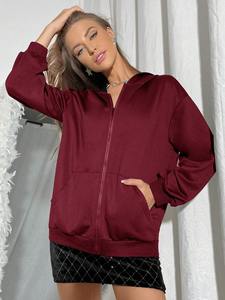 เสื้อฮู้ดติดพลอยเทียมมีซิปสำหรับผู้ชายเสื้อมีฮู้ดกำหนดโลโก้ได้เอง - Product Image 5