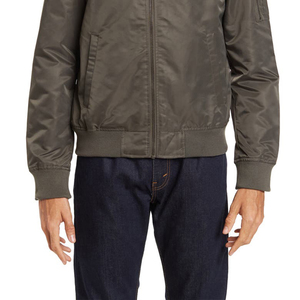 เสื้อแจ็คเก็ตบอมเบอร์ผู้ชายเสื้อโค้ทแจ็กเก็ตสีพื้นลำลองแนวสตรีท - Product Image 5