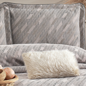 Guzide Julia Mink 4-Piece Customized Luxury <b>Bedspread</b> <b>Set</b> 100% Chenille Organic Woven Striped Washable Anti-Dust Mite - Product Image 3