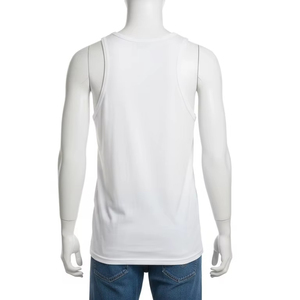 Regular Length Yarn Dyed Polyester Cotton Tank Tops Soft Breathable Fabric Casual Wear for Men Women Daily Workout Clothing - Product Image 5