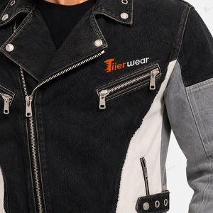 Custom Men's Denim <b>Jackets</b> Wholesale Premium Cotton Jean <b>Jacket</b> Oversized Casual <b>Trucker</b> <b>Jacket</b> Vintage Washed Fashion Coat - Product Image 5