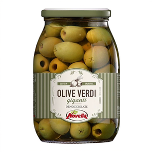 Olives vertes dénoyautées Novella 1062 ml, lot de 6 cornichons - Product Image 2