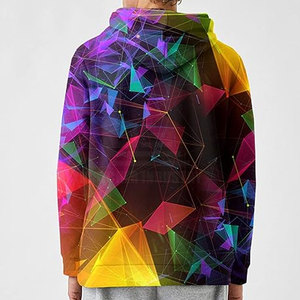 เสื้อฮู้ดสำหรับผู้ชายผ้าฝ้ายโพลีเอสเตอร์มีฮู้ดเสื้อแนวสตรีท - Product Image 4