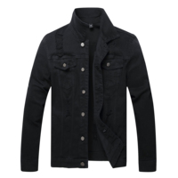 Chaqueta de mezclilla de algodón orgánico para hombre, estilo moderno, lavada, rasgada, estilo motociclista, corte ajustado, transpirable, con bolsillos 3D, color claro, vintage
