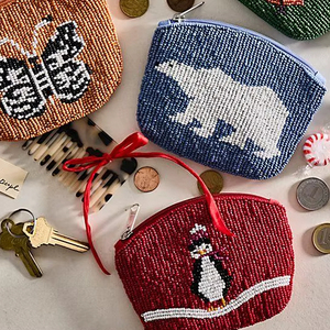Monedero de Cuentas Hecho a Mano para Mujer, Monedero de Cuentas Tipo Monedero de Bolsillo, Monedero de Cuentas Colorido, Diseño Personalizado, Monedero Pequeño de Cuentas - Product Image 1