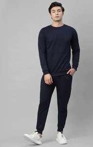 Survêtement de sport fitness et de jogging 100% coton pour hommes coupe-vent coupe-vent sans couture d'automne de vente en gros pour le printemps - Product Image 4