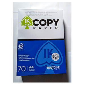 IK กระดาษถ่ายเอกสาร A4 80gsm 75gsm กระดาษ70gsm กระดาษสำหรับโรงเรียนความสว่างสูง - Product Image 3