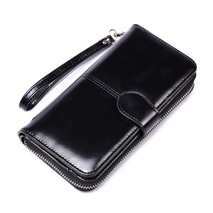 Portefeuille femme léger personnalisable de haute qualité Portable multi-cartes en cuir PU longue fermeture éclair étanche grande capacité - Product Image 5