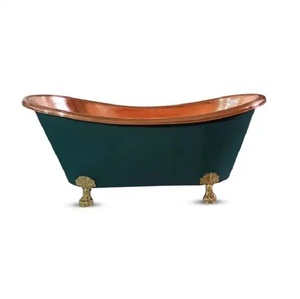 Bañera de cobre de 100 por ciento, accesorios de baño de estilo antiguo, artículo de Metal de baño de lujo, el mejor precio de la India - Product Image 1
