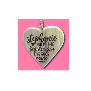 Wholesale Custom Wood Hanging Rustic Heart Shape Wooden Plain Mini Wooden Heart for Home Christmas and Other Festive - Product Image 6