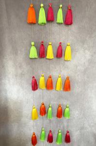 20-100 Silk Tassel Garland String for Wedding Backdrop Colourful Prop Mehndi Backdrop Tassel Garlands <b>Mexican</b> Fiesta Decor - Product Image 5