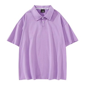 เสื้อเชิ้ตแขนสั้นผู้ชาย JAC22 DK7180 ผ้าเจอร์ซีย์คอตตอน 100% แบบถัก สวมใส่สบาย ไม่เป็นขุย ลายพิมพ์เรียบ คอปกพิมพ์ลาย - Product Image 6