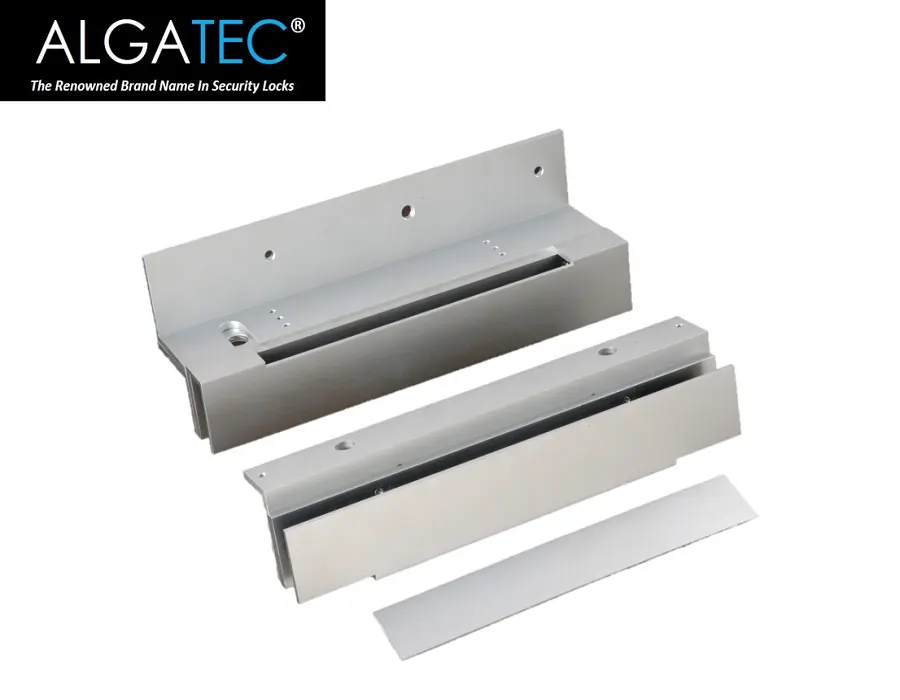ALGATEC 2023 braket pemasangan terlaris cocok untuk pintu kaca tanpa bingkai untuk semua 600lbs kunci elektromagnetik