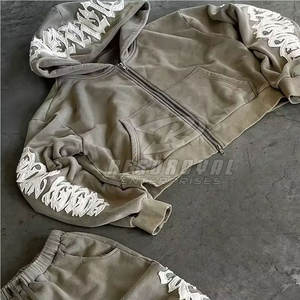 Vente en gros de survêtements de détresse légers de qualité supérieure vêtements de jogging vêtements de survêtements de détresse - Product Image 2