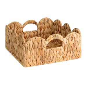 Prix bon marché Vente en gros Panier de rangement en jonc de mer avec poignée Panier en jonc de mer tissé à la main décoratif Fournisseur vietnamien - Product Image 2