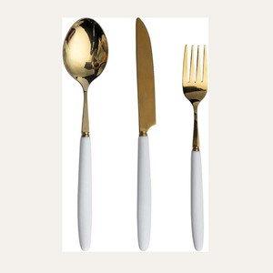 Juego de cubiertos de plata de cocina de alta calidad personalizados aptos para lavavajillas cubiertos de acero inoxidable 5 piezas de cubiertos de lujo para restaurante - Product Image 4