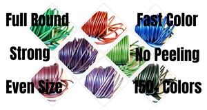 Hot Sale High Quality Round Top Grain Leather Cords DIY Jewelry Components for Bracelets Necklaces Available at Wholesale Price - Product Image 5