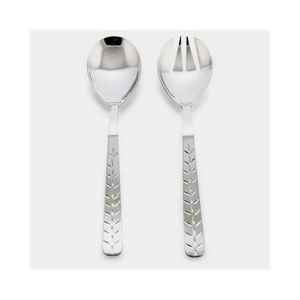 Cuillère de service à salade en acier inoxydable avec manche en résine de conception haut de gamme, fabriquée à la main, écologique, passe au lave-vaisselle, ustensile de cuisine - Product Image 3